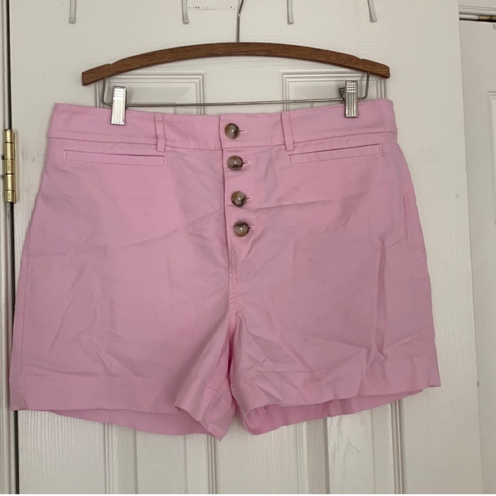 2 pair Loft shorts, size 6 EUC one pink with patch pockets & navy floral Riveria - Picture 5 of 16